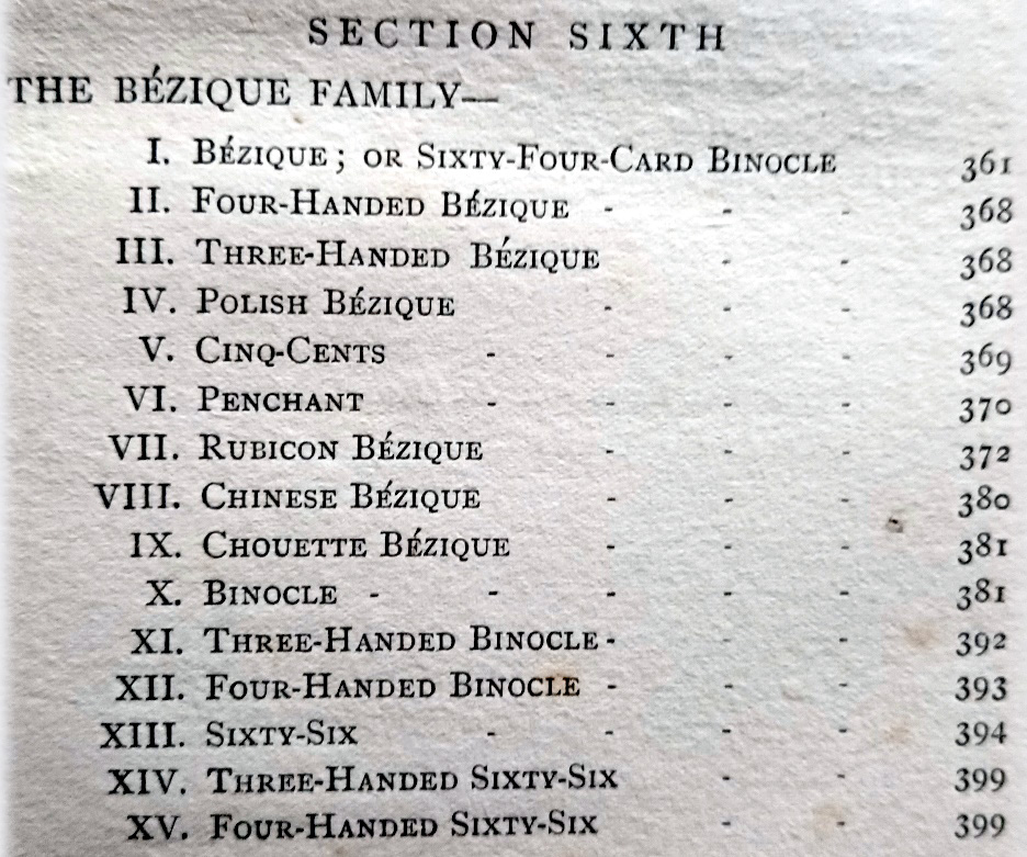 Extract from R. F. Foster's compendium, 1906