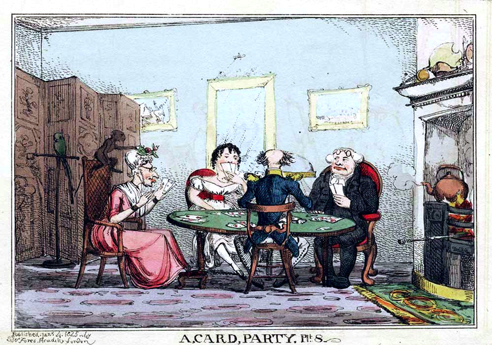 A Card Party cartoon