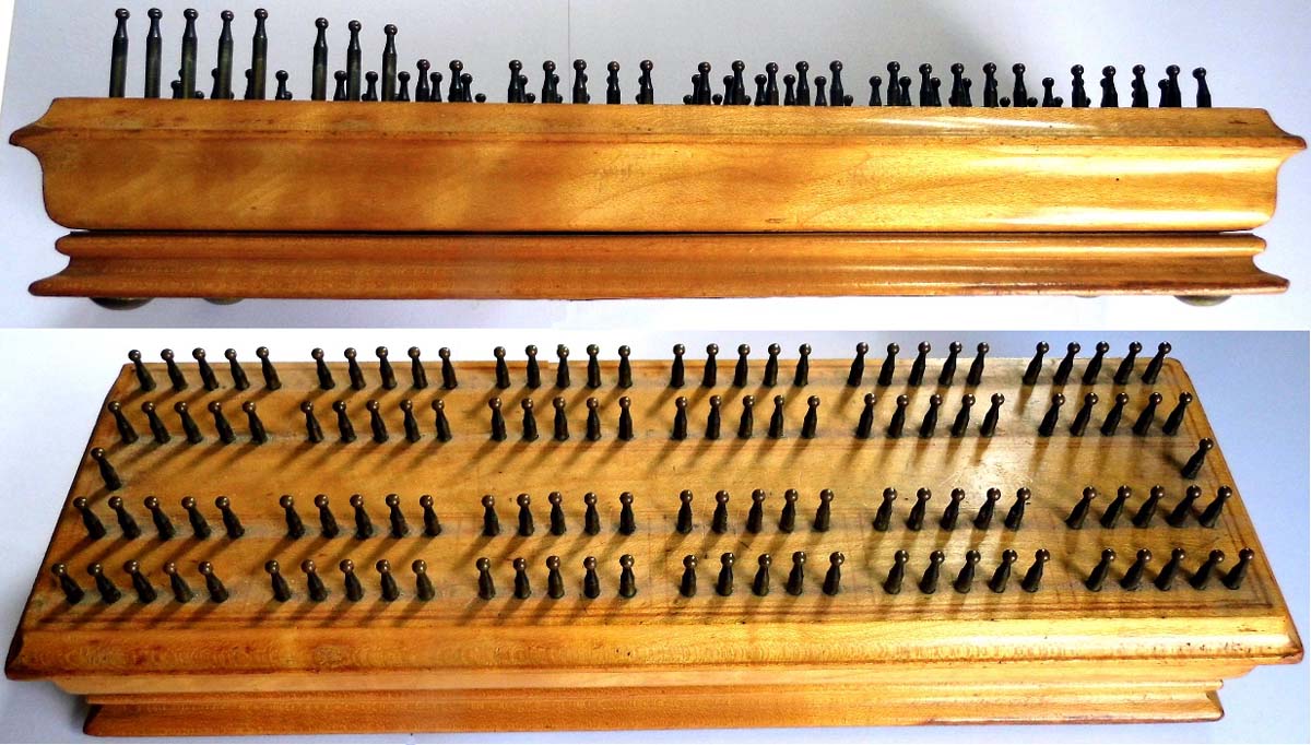 Cribbage Board retailed (or manufactured) by H. Brooks and wholesaled by R.S.Tucker, 35 Walbrook Mansion House, London