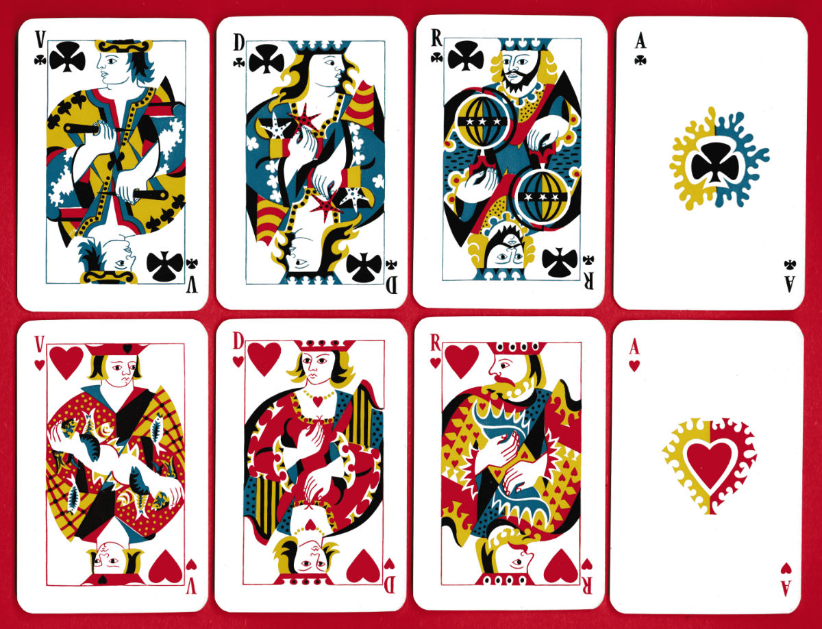 SCAC Jean Picart le Doux court cards and aces