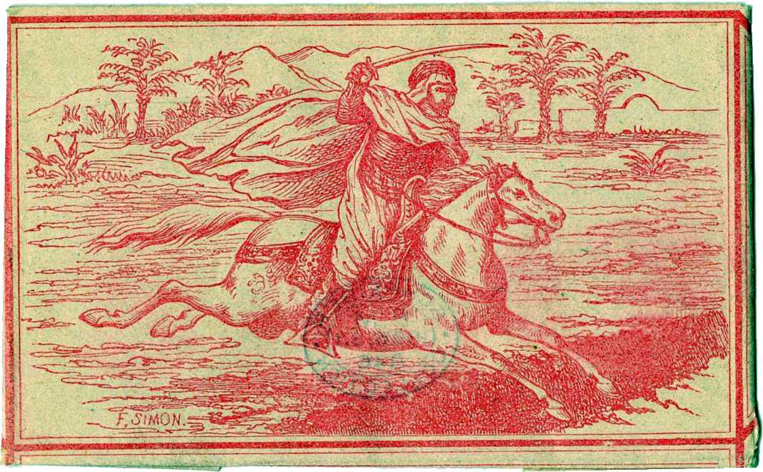 wrapper from 40-card Spanish-suited pack made by B.P. Grimaud, Paris for the Algerian market, late 19th century. © The Trustees of the British Museum