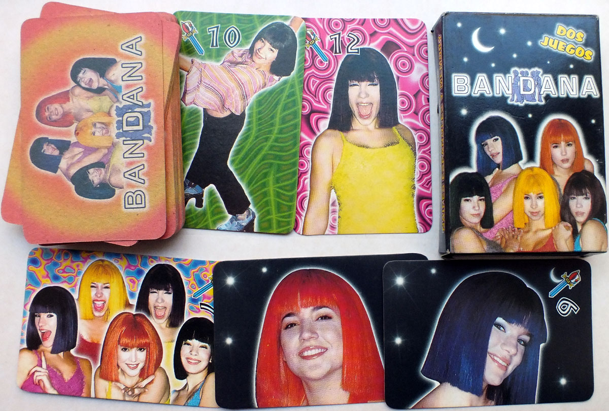 Bandana Argentine pop girl group playing cards 2002 Bandana Argentine pop girl group playing cards 2002
