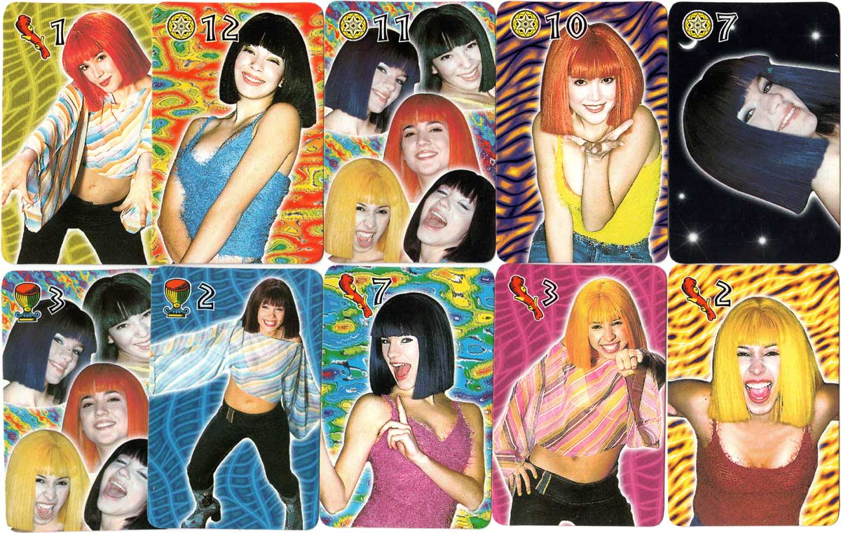 Bandana Argentine pop girl group playing cards 2002 Bandana Argentine pop girl group playing cards 2002