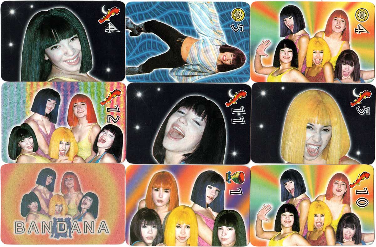 Bandana Argentine pop girl group playing cards 2002