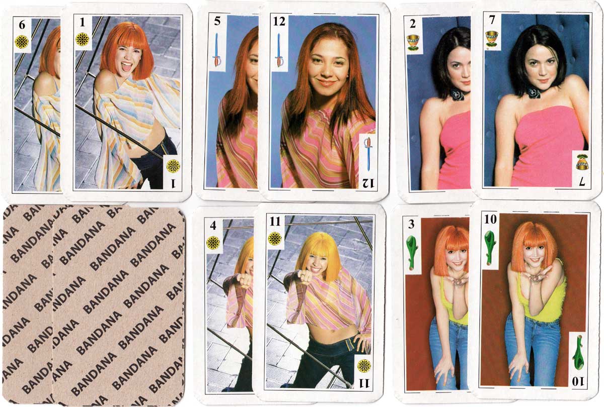 Bandana Argentine pop girl group playing cards 2002 Bandana Argentine pop girl group playing cards 2002