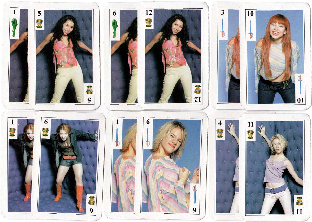 Bandana Argentine pop girl group playing cards 2002