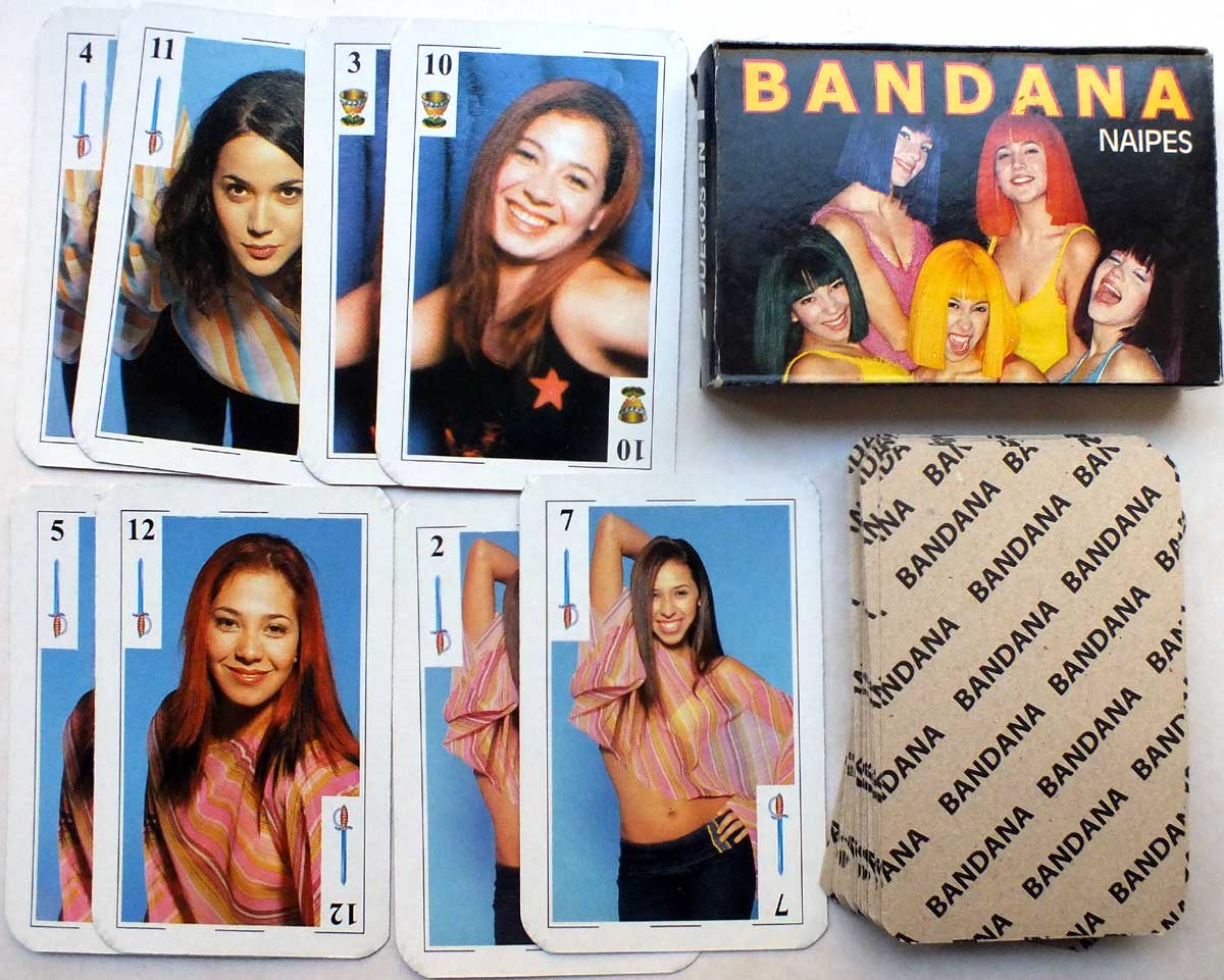 Bandana Argentine pop girl group playing cards 2002 Bandana Argentine pop girl group playing cards 2002
