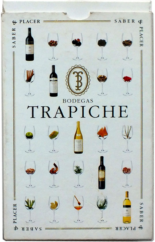 Box from promotional pack for Bodegas Trapiche, designed by Zemma & Ruiz Moreno, c.1998