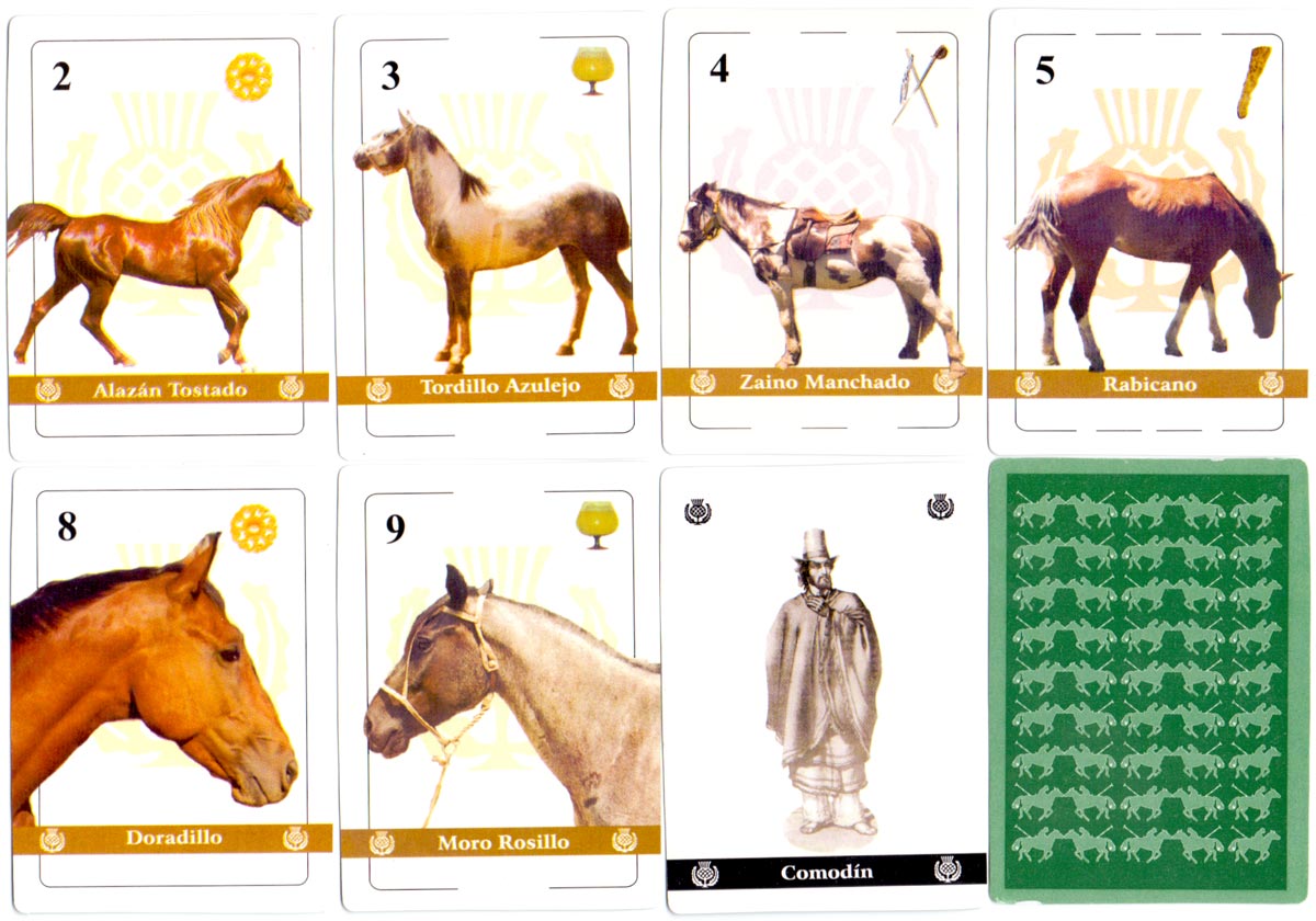 “Caballos Argentinos” playing cards with photographs of horses and ponies on each card, anonymous publisher, 2005