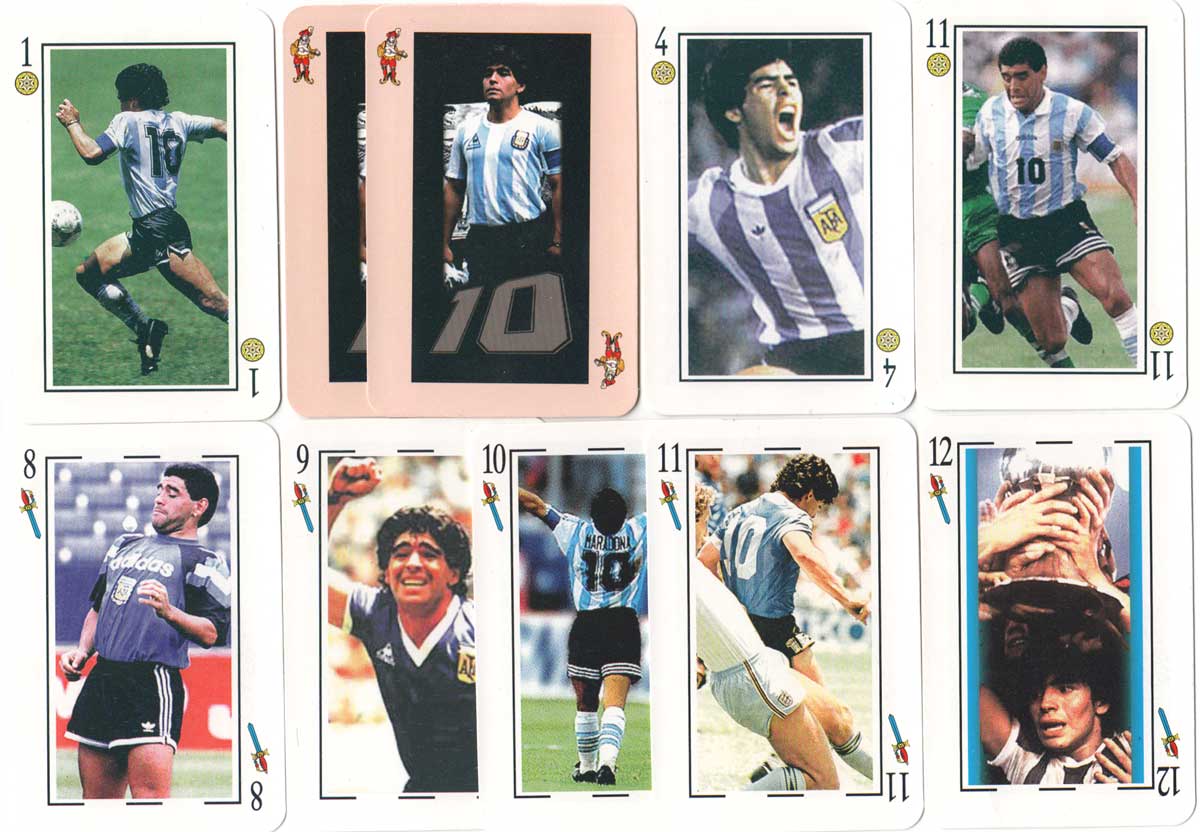 Diego Maradona football deck published by John Sterling / Distigráfica S.R.L., 2000 Diego Maradona football deck published by John Sterling / Distigráfica S.R.L., 2000