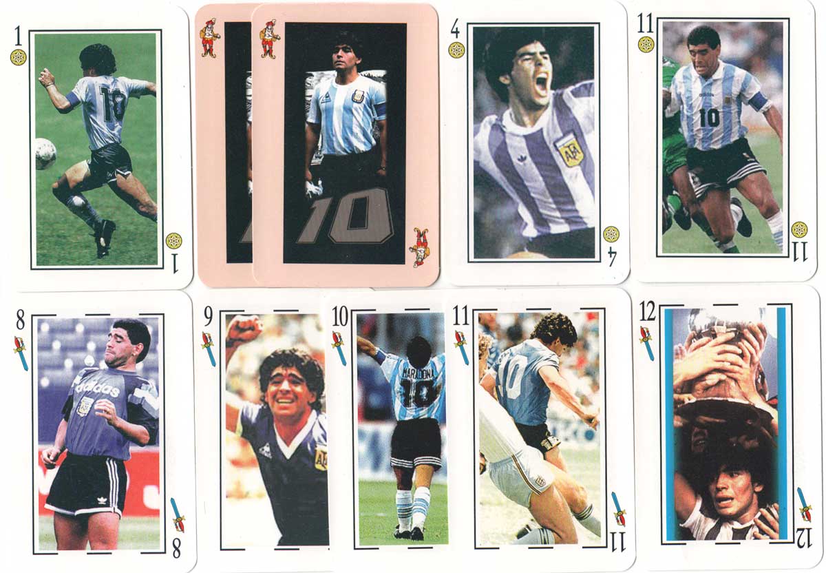 Diego Maradona football deck published by John Sterling / Distigráfica S.R.L., 2000