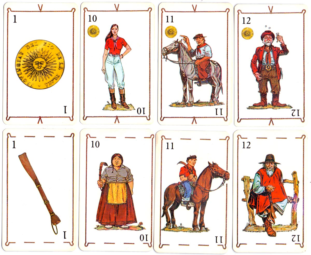 ‘Gaucho’ Spanish-suited deck, anonymous manufacturer, made in Argentina, 2001