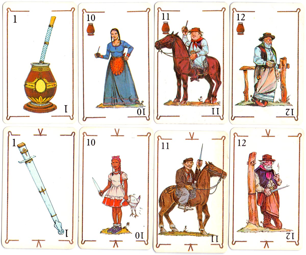 ‘Gaucho’ Spanish-suited deck, anonymous manufacturer, made in Argentina, 2001