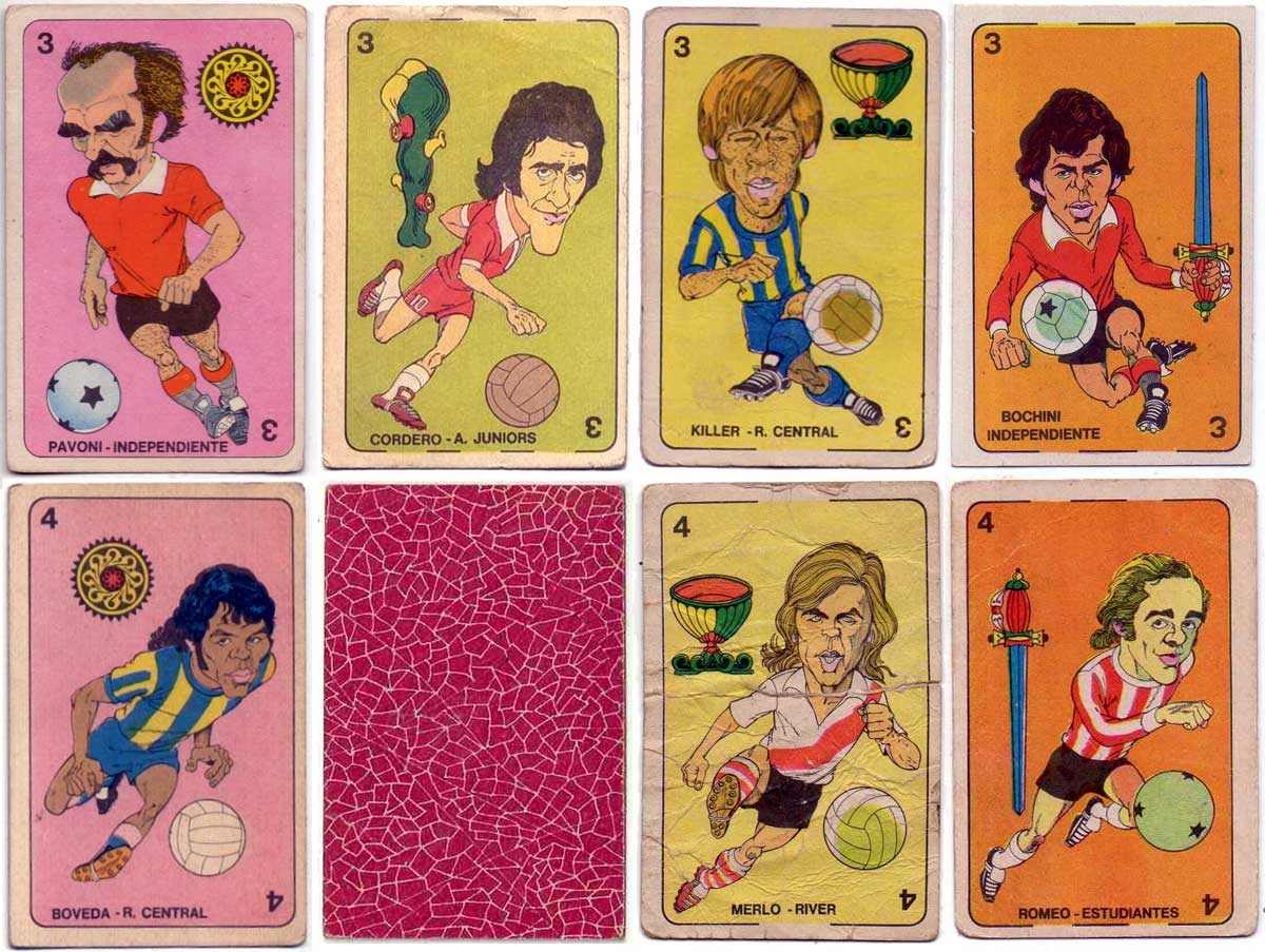 Figuritas Golazo collectible football cards from Argentina, 1973