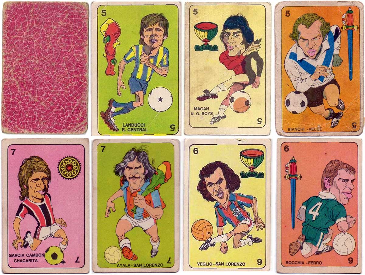 Figuritas Golazo collectible football cards from Argentina, 1973