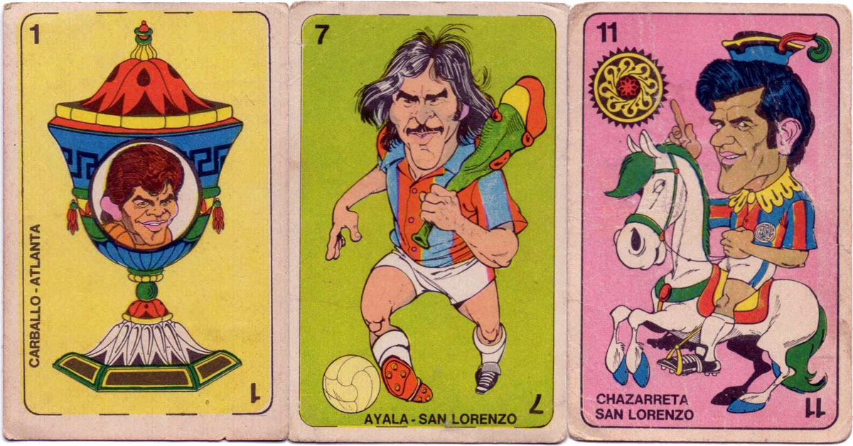 Figuritas Golazo collectible football cards from Argentina, 1973