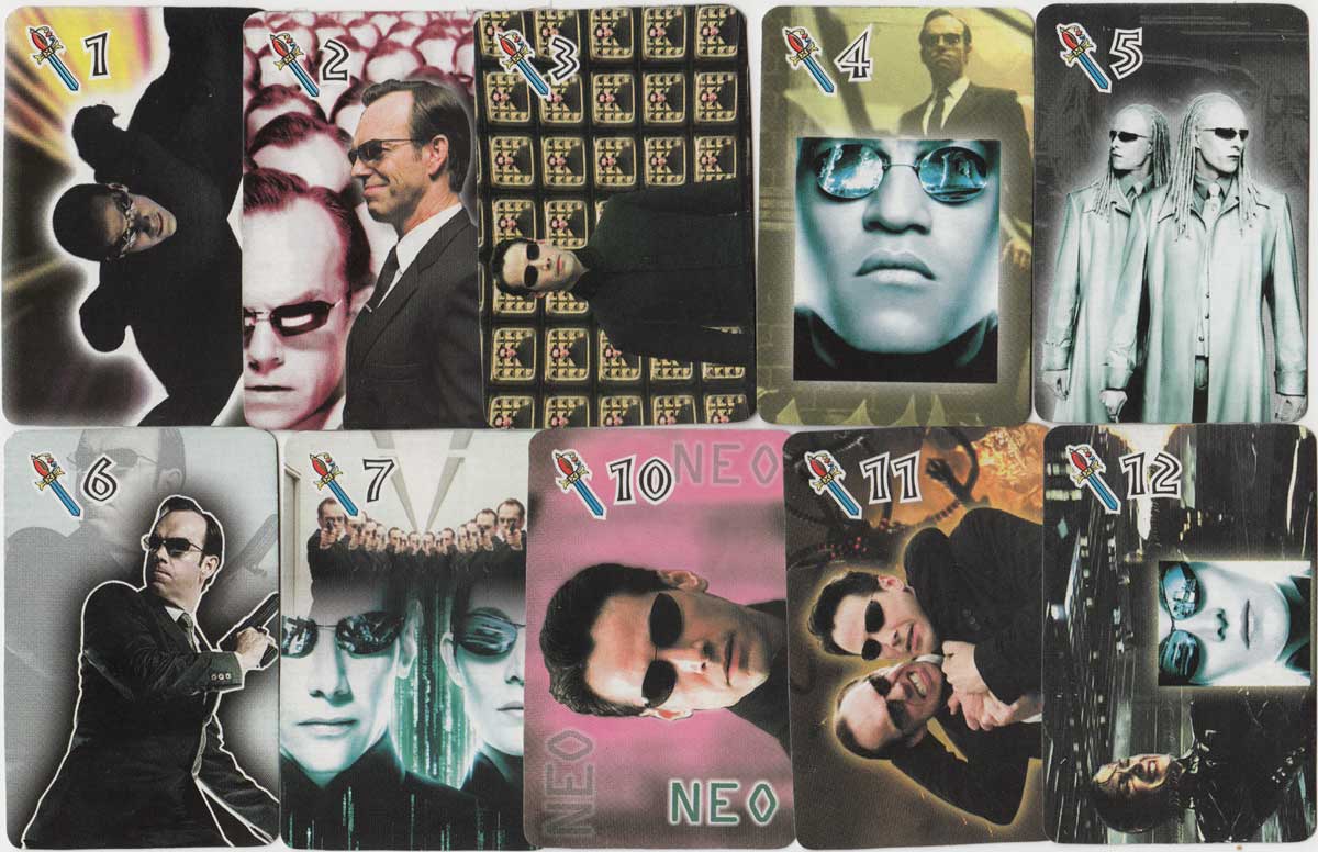 Matrix Reloaded playing cards published anonymously, 2003