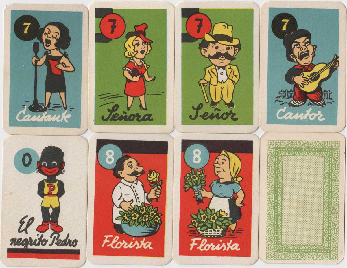 El Negrito Pedro card game, c.1950s