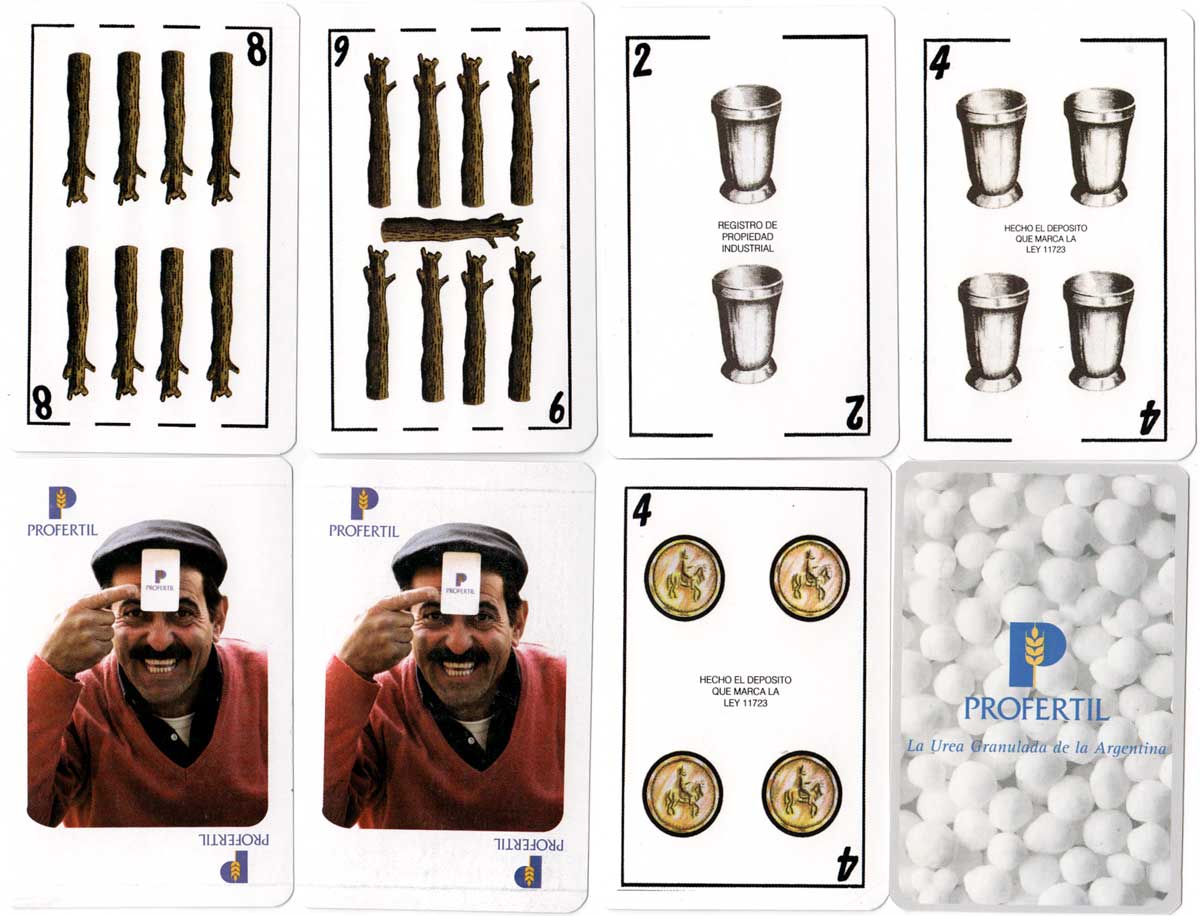 Gaucho themed playing cards designed by Juan C. Yelina for Profertil Granular Urea, 2006 Gaucho themed playing cards designed by Juan C. Yelina for Profertil Granular Urea, 2006