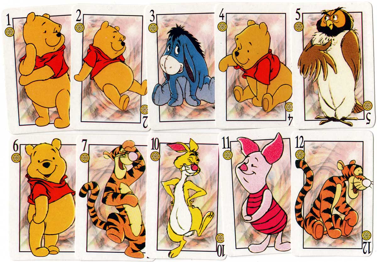 Winnie the Pooh Spanish-suited deck, 2002