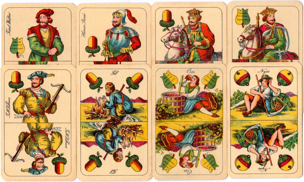 Hungarian 'Seasons' playing cards made by G. Berger, Alsina 373, Buenos Aires c.1940