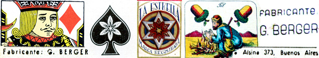 G. Berger, manufacturer of playing cards, Buenos Aires, Argentina c.1935-50 G. Berger, manufacturer of playing cards, Buenos Aires, Argentina c.1935-50