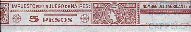 5 pesos tax band, 1965-68