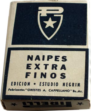 Estudio Negrin playing cards made by Orestes A. Cappellano, S.R.L., for PIRELLI, c.1960