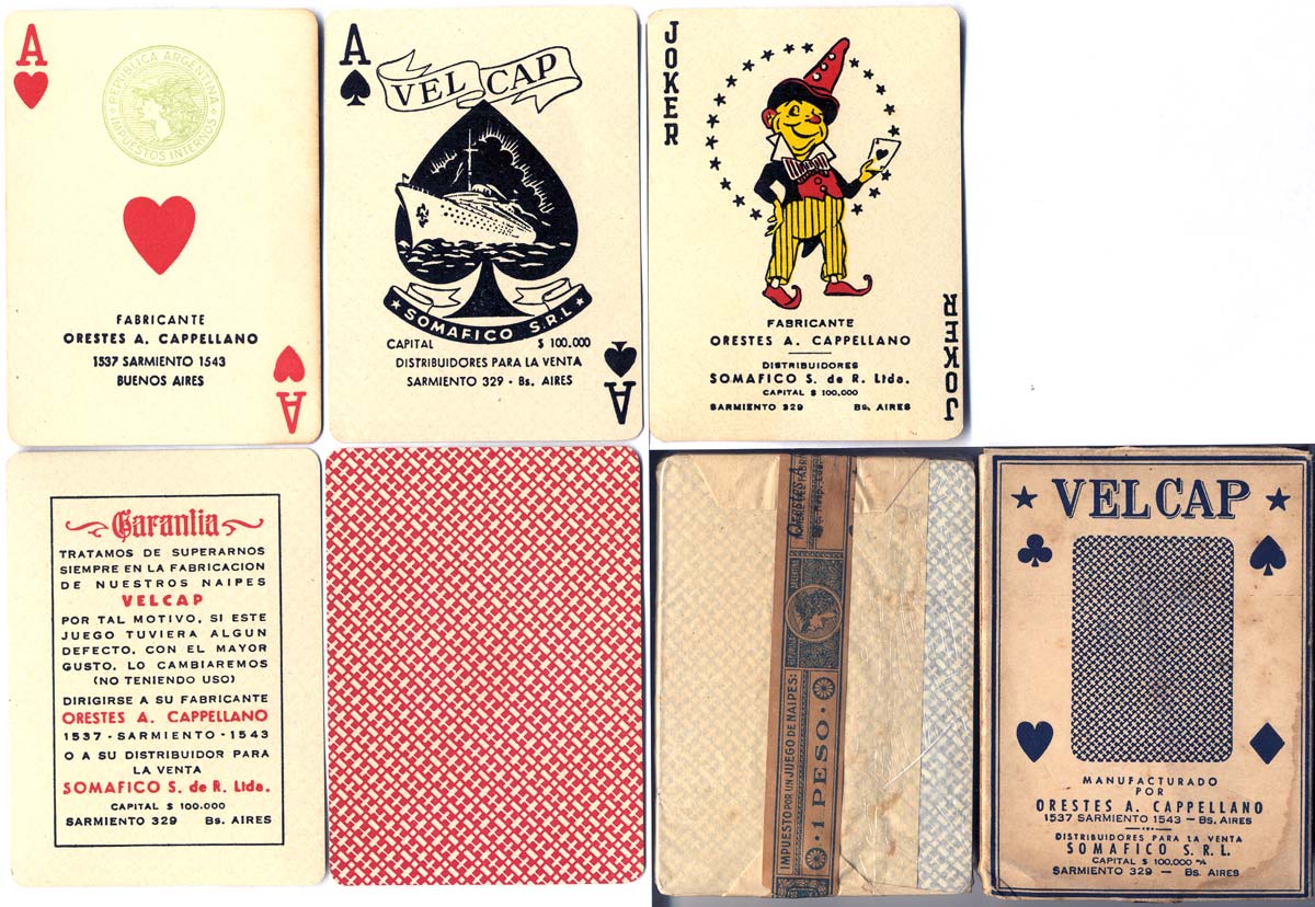 VELCAP playing cards, c.1944