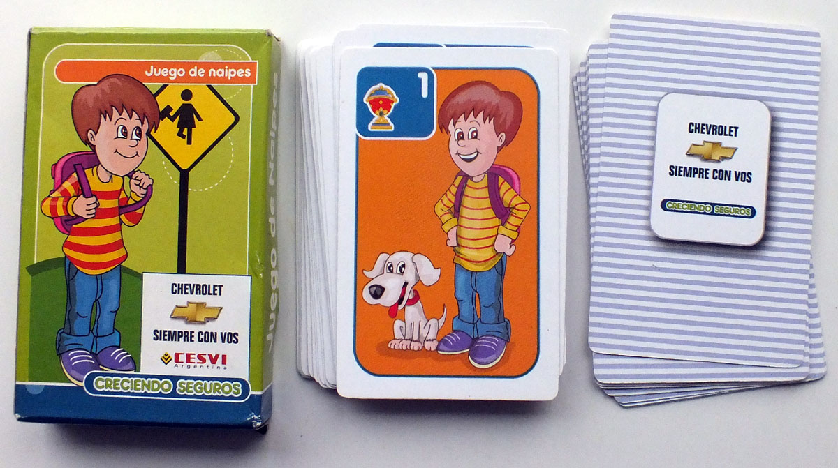 ‘Creciendo Seguros’ road safety awareness playing cards from Argentina, 2006