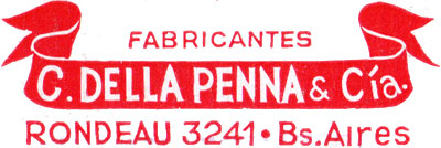 C. Della Penna S.A. logo from Ace of Hearts c.1940