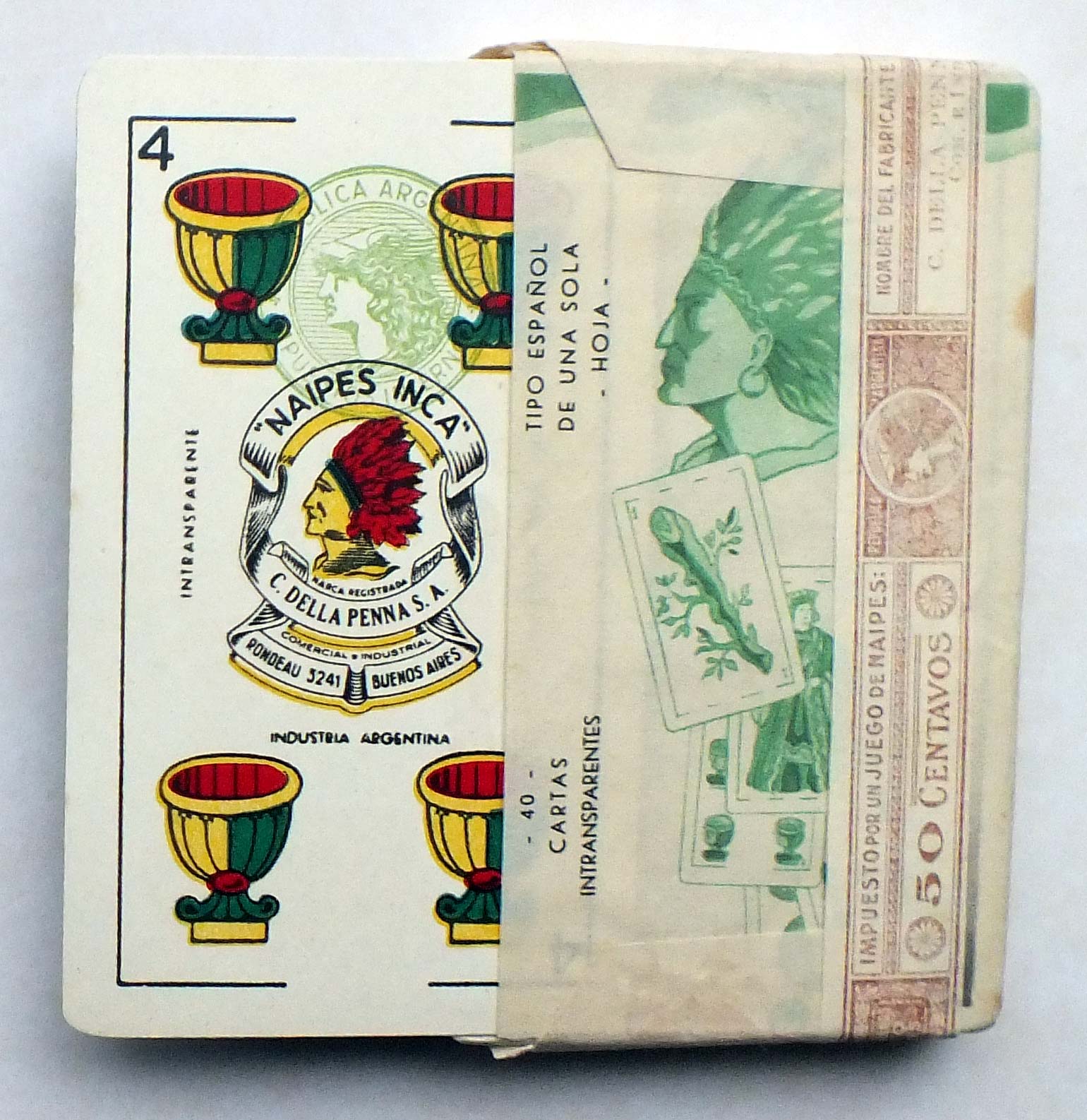 Naipes Inca, c.1950 Naipes Inca, c.1950