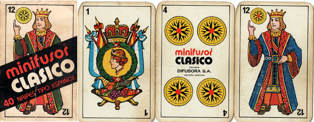 Minifusor Clásico, a modern re-drawing of the Catalan pattern published by Difusora, c.1980