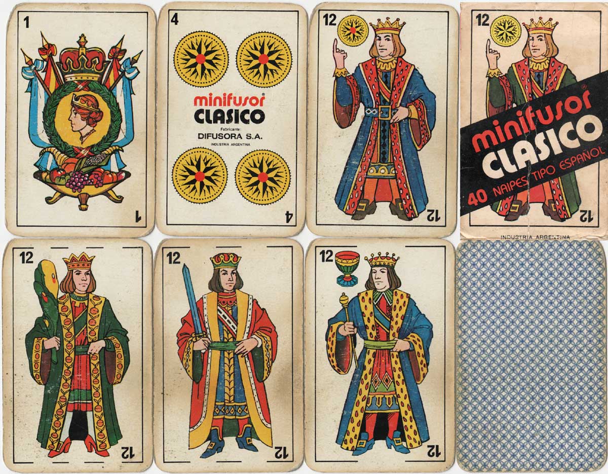 Minifusor Clásico, a modern re-drawing of the Catalan pattern published by Difusora, c.1980