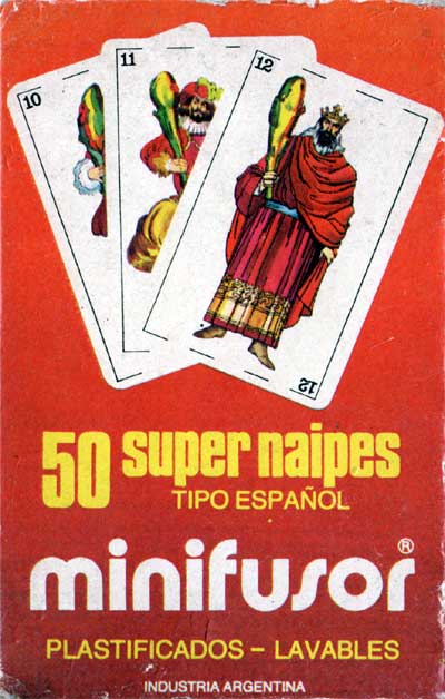 Naipes Minifusor tipo Español published by Difusora S.A., c.1980