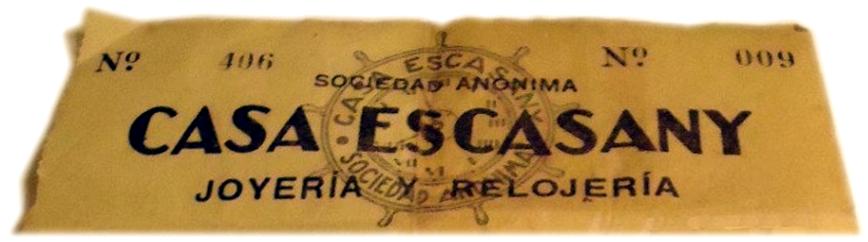 Casa Escasany letterhead, c.1930 Casa Escasany letterhead, c.1930