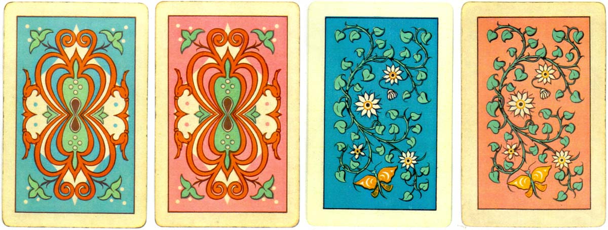 Back designs from Naipes Poker GALGO, late 1960s