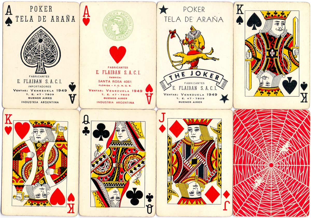 Poker Tela de Araña manufactured by Flaiban S.A.C.I. in c.1960 Poker Tela de Araña manufactured by Flaiban S.A.C.I. in c.1960