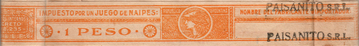 1 Peso taxband, c.1953