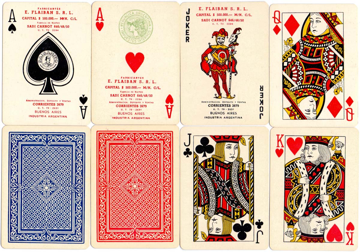 “Poker Paisanito” manufactured by E. Flaiban S.R.L., c.1943 “Poker Paisanito” manufactured by E. Flaiban S.R.L., c.1943