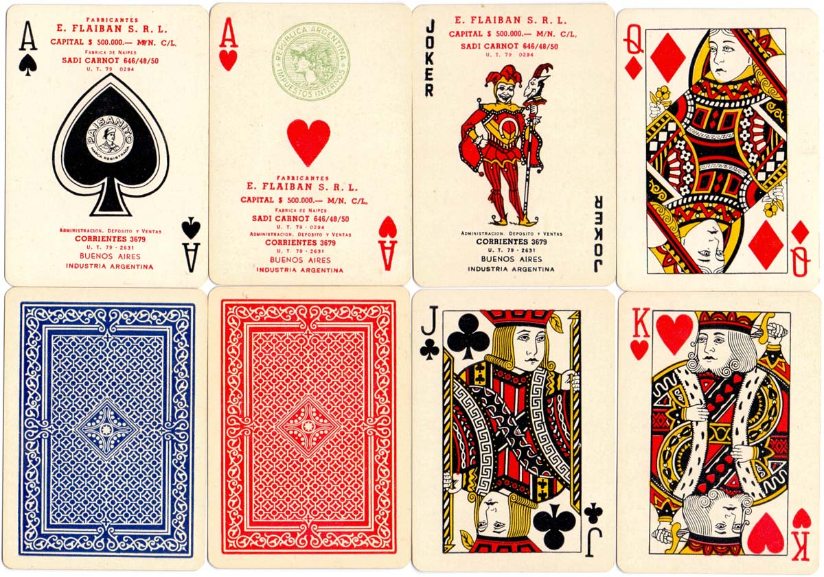 “Poker Paisanito” manufactured by E. Flaiban S.R.L., c.1943