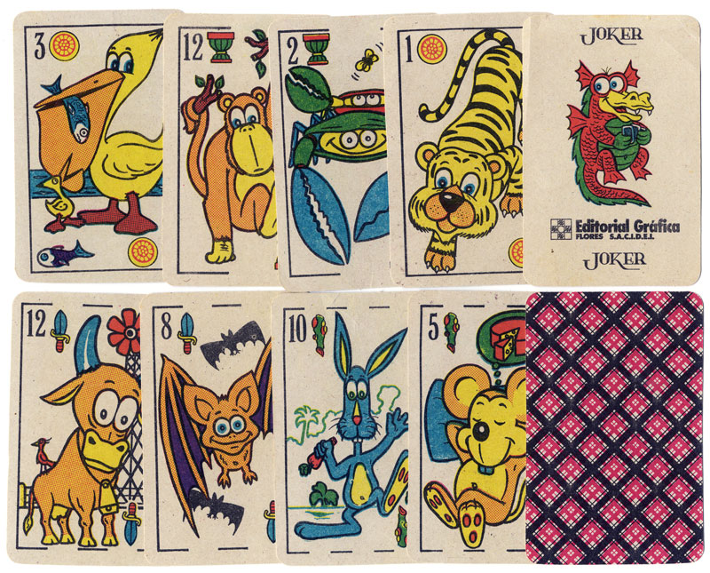 Comic Animals playing cards, c.1985