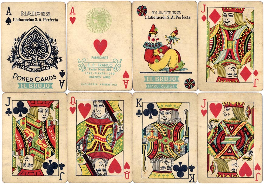 E. P. Franco, Naipes 'El Brujo', Buenos Aires c.1953 E. P. Franco, Naipes 'El Brujo', Buenos Aires c.1953