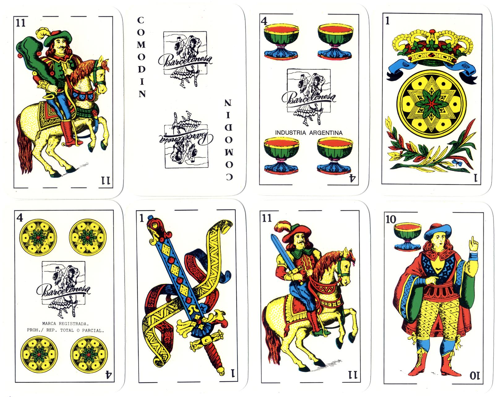 Barcelonesa playing cards, Gráfica 2001 Barcelonesa playing cards, Gráfica 2001