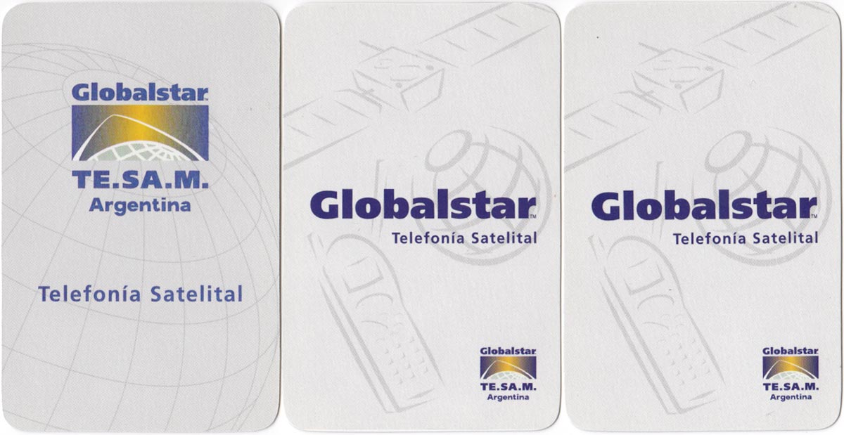 Naipes Globalstar TE.SA.M. Telefonía Satelital manufacturado por Gráfica 2001
