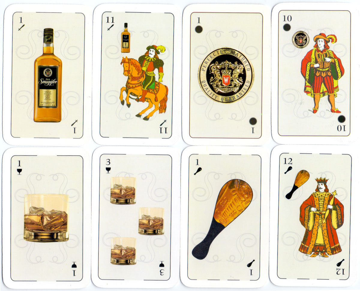 Old Smuggler Whisky playing cards manufactured by Gráfica 2001, Argentina