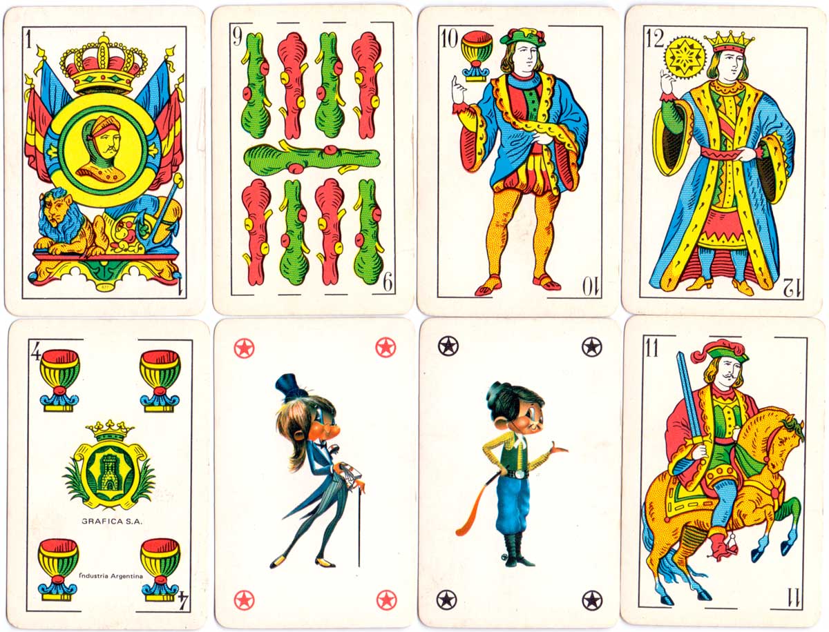 Naipes Escolazo made by Gráfica S.A., c.1978 Naipes Escolazo made by Gráfica S.A., c.1978