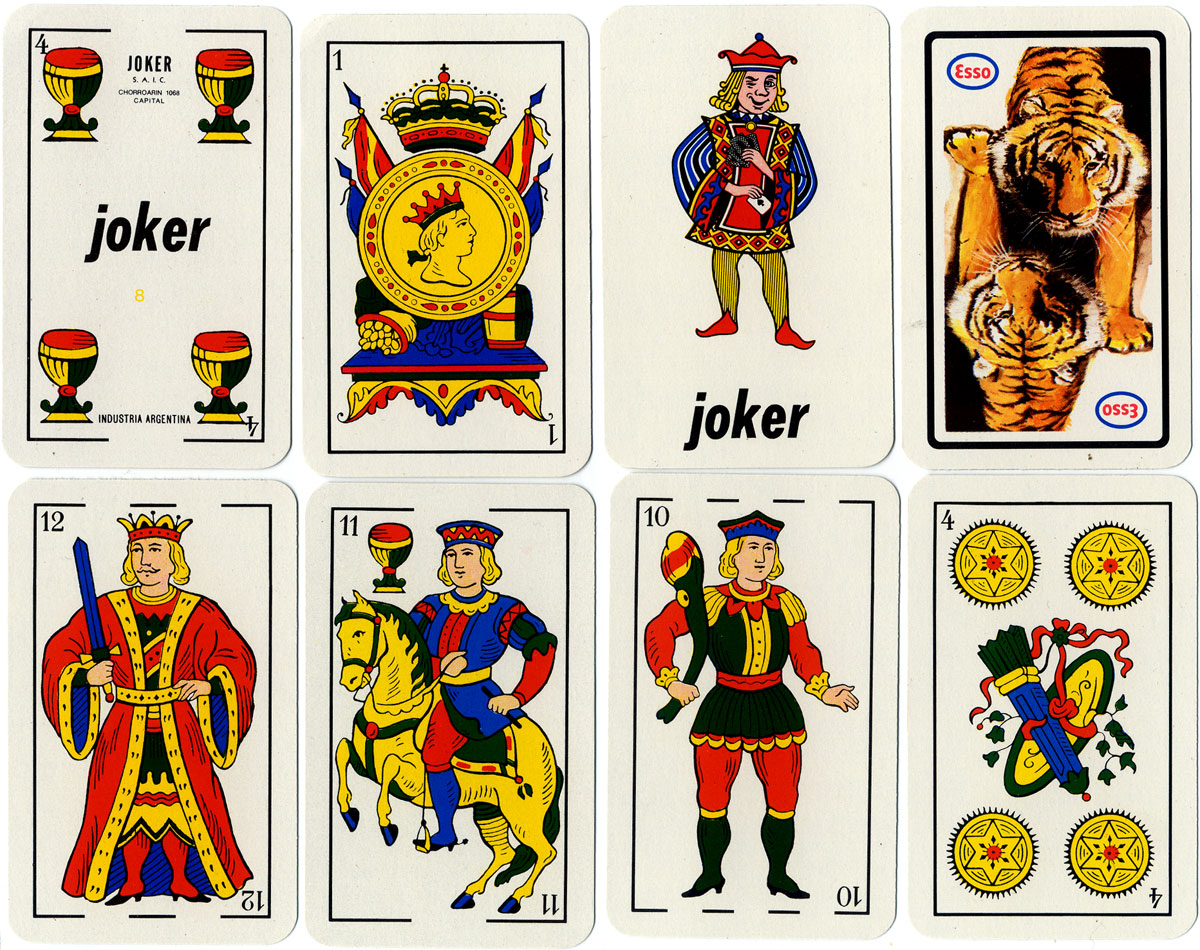 Esso advertising playing cards by Joker S.A., c.1980 Esso advertising playing cards by Joker S.A., c.1980