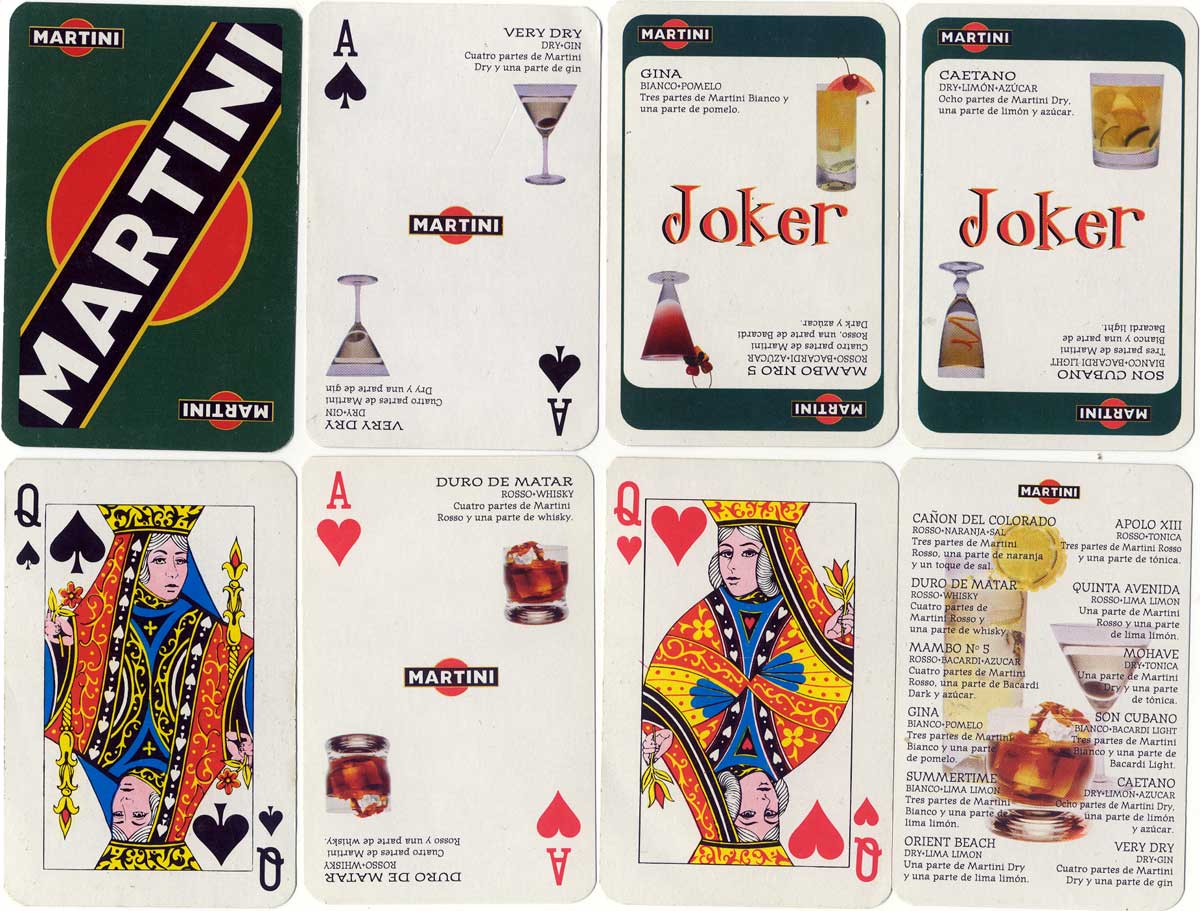 Martini advertising playing cards by Joker S.A., c.2006