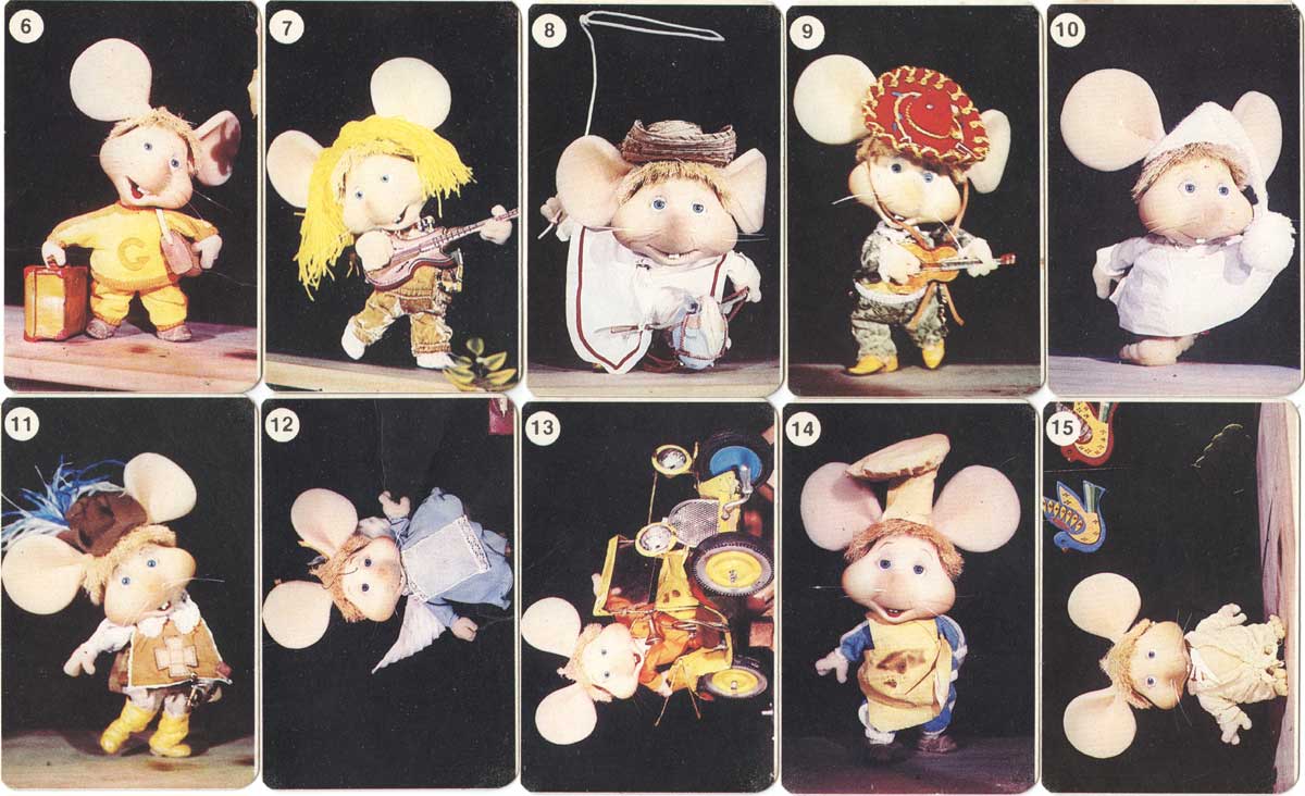 Topo Gigio card game by Joker S.A., Argentina, c.1985